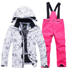 Load image into Gallery viewer, Outdoor Winter Children Ski Suit Skiing Jackets Set Girls Sports Waterproof Suit Boys Snow Thickening Warm Set Jackets + Pants