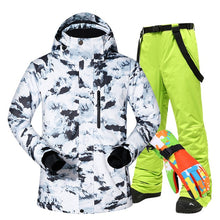 Load image into Gallery viewer, Ski Suit Men Brands Winter Windproof Waterproof Thermal Snow Jacket And Pants Ski Touch Screen Gloves Snowboard Ski Jacket Men