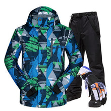 Load image into Gallery viewer, Ski Suit Men Brands Winter Windproof Waterproof Thermal Snow Jacket And Pants Ski Touch Screen Gloves Snowboard Ski Jacket Men