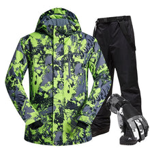 Load image into Gallery viewer, Ski Suit Men Brands Winter Windproof Waterproof Thermal Snow Jacket And Pants Ski Touch Screen Gloves Snowboard Ski Jacket Men