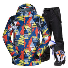 Load image into Gallery viewer, Ski Suit Men Brands Winter Windproof Waterproof Thermal Snow Jacket And Pants Ski Touch Screen Gloves Snowboard Ski Jacket Men