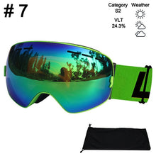 Load image into Gallery viewer, LOCLE Ski Glasses Double Layers UV400 Anti-fog Ski Goggles Snow Skiing Snowboard Motocross Goggles Ski Masks or Eyewear