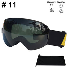 Load image into Gallery viewer, LOCLE Ski Glasses Double Layers UV400 Anti-fog Ski Goggles Snow Skiing Snowboard Motocross Goggles Ski Masks or Eyewear