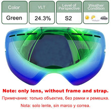 Load image into Gallery viewer, LOCLE Ski Glasses Double Layers UV400 Anti-fog Ski Goggles Snow Skiing Snowboard Motocross Goggles Ski Masks or Eyewear