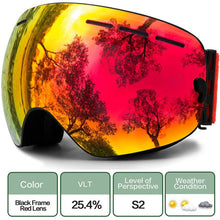 Load image into Gallery viewer, Ski Goggles,Winter Snow Sports Goggles with Anti-fog UV Protection for Men Women Youth Interchangeable Lens - Premium Goggles