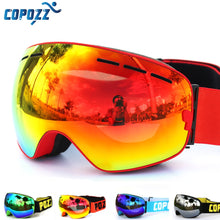 Load image into Gallery viewer, COPOZZ brand ski goggles double layers UV400 anti-fog big ski mask glasses skiing snow men women snowboard goggles GOG-201 Pro