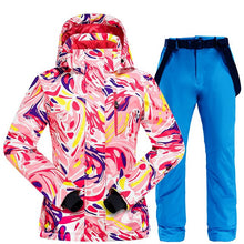 Load image into Gallery viewer, 2020 New Winter Ski Suit Women Windproof Waterproof Warm Padded Ski Suit Snowboarding Skiing Jacket And Snow Ski Jacket + Pants
