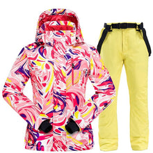 Load image into Gallery viewer, 2020 New Winter Ski Suit Women Windproof Waterproof Warm Padded Ski Suit Snowboarding Skiing Jacket And Snow Ski Jacket + Pants