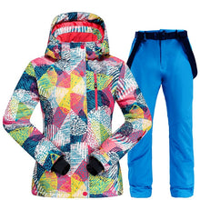 Load image into Gallery viewer, 2020 New Winter Ski Suit Women Windproof Waterproof Warm Padded Ski Suit Snowboarding Skiing Jacket And Snow Ski Jacket + Pants