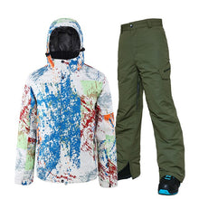 Load image into Gallery viewer, Ski Suit Men Winter Warm Windproof Waterproof Outdoor Sports Snow Jackets and Pants Ski Equipment Skiing And Snowboard Snowsuit