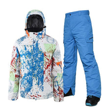 Load image into Gallery viewer, Ski Suit Men Winter Warm Windproof Waterproof Outdoor Sports Snow Jackets and Pants Ski Equipment Skiing And Snowboard Snowsuit