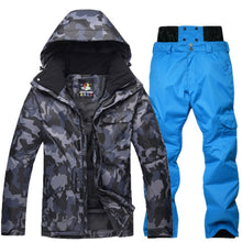 Load image into Gallery viewer, New Mens Camouflage Ski Suit Waterproof Breathable Snowboard Jacket Winter Snow Pants Suits Male Skiing and Snowboarding Sets