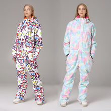 Load image into Gallery viewer, Ski Suit for Women Windproof Waterproof Snow Jumpsuit Female Skiing And Snowboard Jacket And Pants Winter Outdoor Warm Ski Set