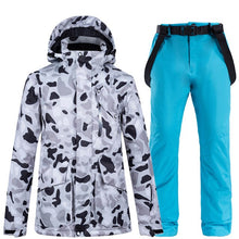 Load image into Gallery viewer, New Ski Suit Women Windproof Waterproof Breathable Warm Men Outdoor Snowboard Jackets +Pants High Quality Winter Ski Jacket