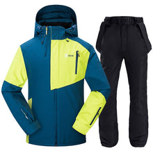 Load image into Gallery viewer, Men Ski Suit Windproof Waterproof Skiing Snowboarding Jackets and Pants Winter Outdoor Sports Ski Set Male Thick Warm Ski Suits