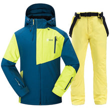Load image into Gallery viewer, Men Ski Suit Windproof Waterproof Skiing Snowboarding Jackets and Pants Winter Outdoor Sports Ski Set Male Thick Warm Ski Suits