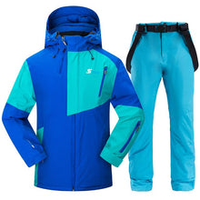 Load image into Gallery viewer, Men Ski Suit Windproof Waterproof Skiing Snowboarding Jackets and Pants Winter Outdoor Sports Ski Set Male Thick Warm Ski Suits