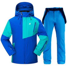 Load image into Gallery viewer, Men Ski Suit Windproof Waterproof Skiing Snowboarding Jackets and Pants Winter Outdoor Sports Ski Set Male Thick Warm Ski Suits