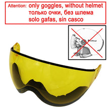 Load image into Gallery viewer, LOCLE Goggles Ski Helmet With Visor PC+EPS CE Certification Skiing Helmet Women Men Child Ski Snowboard Snowmobile Snow Helmet