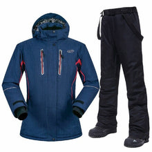 Load image into Gallery viewer, Snowboard Suits Women Winter Windproof Waterproof Female Ski Jacket and Snow Pants Sets Super Warm Brands Women Ski Suit Brands