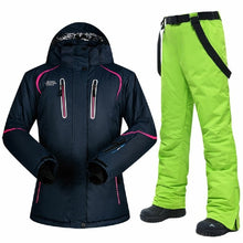 Load image into Gallery viewer, Winter Ski Suit Women Brands Ski Jacket and Pant Super Warm High Quality Windproof Waterproof Warm Skiing and Snowboard Clothing
