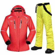 Load image into Gallery viewer, Winter Ski Suit Women Brands Ski Jacket and Pant Super Warm High Quality Windproof Waterproof Warm Skiing and Snowboard Clothing