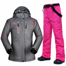 Load image into Gallery viewer, Winter Ski Suit Women Brands Ski Jacket and Pant Super Warm High Quality Windproof Waterproof Warm Skiing and Snowboard Clothing