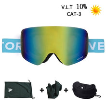 Load image into Gallery viewer, OTG Ski Goggles Snowboard Mask For Men Women Skiing Eyewear UV400 Snow Protection Over Glasses Adult Double Anti-Fog Cylindrical
