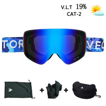 Load image into Gallery viewer, OTG Ski Goggles Snowboard Mask For Men Women Skiing Eyewear UV400 Snow Protection Over Glasses Adult Double Anti-Fog Cylindrical