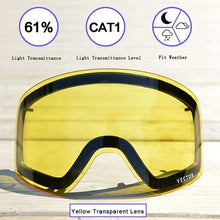 Load image into Gallery viewer, OTG Ski Goggles Snowboard Mask For Men Women Skiing Eyewear UV400 Snow Protection Over Glasses Adult Double Anti-Fog Cylindrical