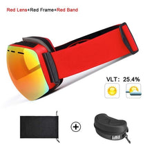 Load image into Gallery viewer, Ski Goggles UV400 Protection Snowboard Eyewear Anti-fog Big Ski Mask Glasses Snow Snowmobile Man Women Skiing Outdoor Sport
