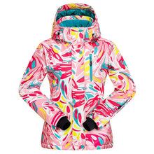 Load image into Gallery viewer, Warm Ski Suit Women Winter Female Ski Jacket And Pants Waterproof Windproof Breathable Skiing And Snowboarding Suits Snow Set