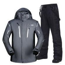 Load image into Gallery viewer, Plus Ski Suit Men Large Super Warm Waterproof Windproof Winter Snow Snowboard Suit Winter Skiing and Snowboarding Jacket Brands