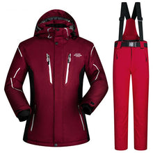 Load image into Gallery viewer, Plus Ski Suit Men Large Super Warm Waterproof Windproof Winter Snow Snowboard Suit Winter Skiing and Snowboarding Jacket Brands