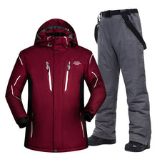 Load image into Gallery viewer, Plus Ski Suit Men Large Super Warm Waterproof Windproof Winter Snow Snowboard Suit Winter Skiing and Snowboarding Jacket Brands