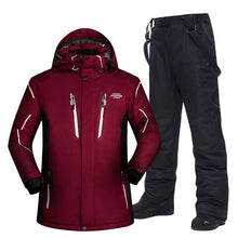 Load image into Gallery viewer, Plus Ski Suit Men Large Super Warm Waterproof Windproof Winter Snow Snowboard Suit Winter Skiing and Snowboarding Jacket Brands