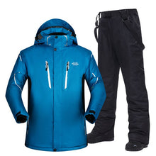 Load image into Gallery viewer, Plus Ski Suit Men Large Super Warm Waterproof Windproof Winter Snow Snowboard Suit Winter Skiing and Snowboarding Jacket Brands