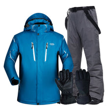 Load image into Gallery viewer, Ski Suit Men Super Warm Thicken Waterproof Windproof Winter Snow Suits Skiing And Snowboarding Jackets + Pants Plus Size Brands
