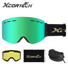 Load image into Gallery viewer, Outdoor Cylindrical Magnetic Skiing Ski Goggles Snowboard Snow Eyewear Anti-Fog Ski Mask Glasses Full REVO Coating UV Protection