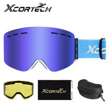 Load image into Gallery viewer, Outdoor Cylindrical Magnetic Skiing Ski Goggles Snowboard Snow Eyewear Anti-Fog Ski Mask Glasses Full REVO Coating UV Protection