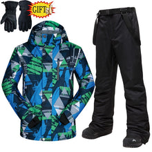 Load image into Gallery viewer, Men's Ski Suit 2020 Outdoor Warm Waterproof Windproof