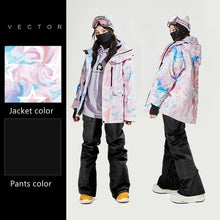 Load image into Gallery viewer, Waterproof Ski Suit Women Thick Warm Outdoor Sports Jackets High Quality Female Winter Warm Snow Jacket Pants Sports Clothing