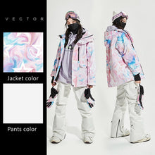 Load image into Gallery viewer, Waterproof Ski Suit Women Thick Warm Outdoor Sports Jackets High Quality Female Winter Warm Snow Jacket Pants Sports Clothing