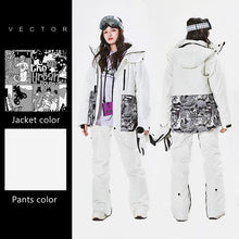 Load image into Gallery viewer, Waterproof Ski Suit Women Thick Warm Outdoor Sports Jackets High Quality Female Winter Warm Snow Jacket Pants Sports Clothing
