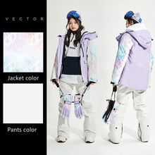 Load image into Gallery viewer, Waterproof Ski Suit Women Thick Warm Outdoor Sports Jackets High Quality Female Winter Warm Snow Jacket Pants Sports Clothing