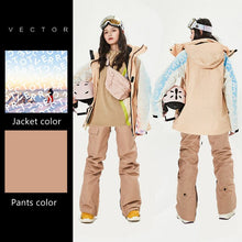 Load image into Gallery viewer, Waterproof Ski Suit Women Thick Warm Outdoor Sports Jackets High Quality Female Winter Warm Snow Jacket Pants Sports Clothing