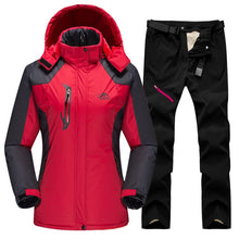 Load image into Gallery viewer, 2020 Ski Suit For Women Outdoor Waterproof Windproof Ski Jacket Pants Winter Snow Skiing Fleece Jackets Women's Snowboard Suit