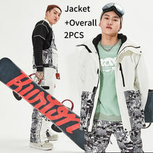 Load image into Gallery viewer, Warm Ski Suit for Women Hooded Jacket Overall Woman Snowboarding Set Winter Sports Suits Female Waterproof Snow Costume Clothes