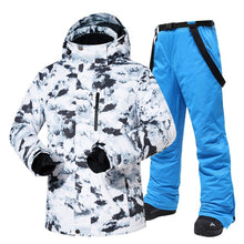 Load image into Gallery viewer, -30 Temperature Ski Suit Men Brands Winter outdoor Windproof Waterproof Thermal Snow Jacket And Pants Ski Snowboard Jacket Men