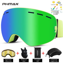 Load image into Gallery viewer, PHMAX Ski Goggles Men Anti-Fog Snowboard Glasses UV400 Double Layers Skiing Mask Goggles Women Winter Outdoor Snow Sunglasses
